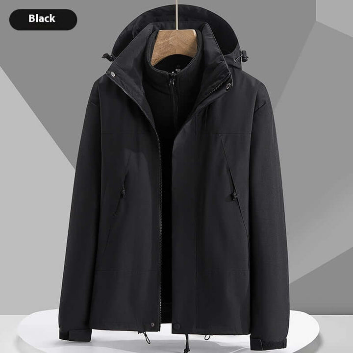 waterproof colorblock windbreaker jacket